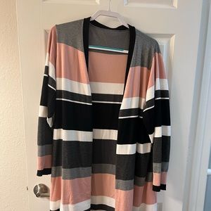 Duster length cardigan